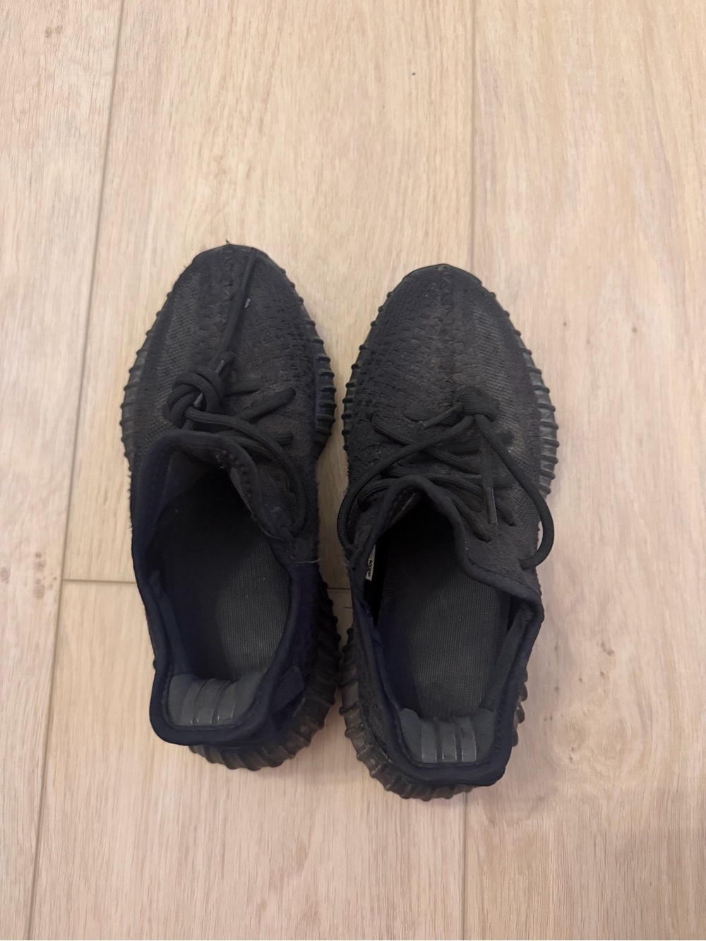 Yeezy Black Knit Low-Top Sneakers